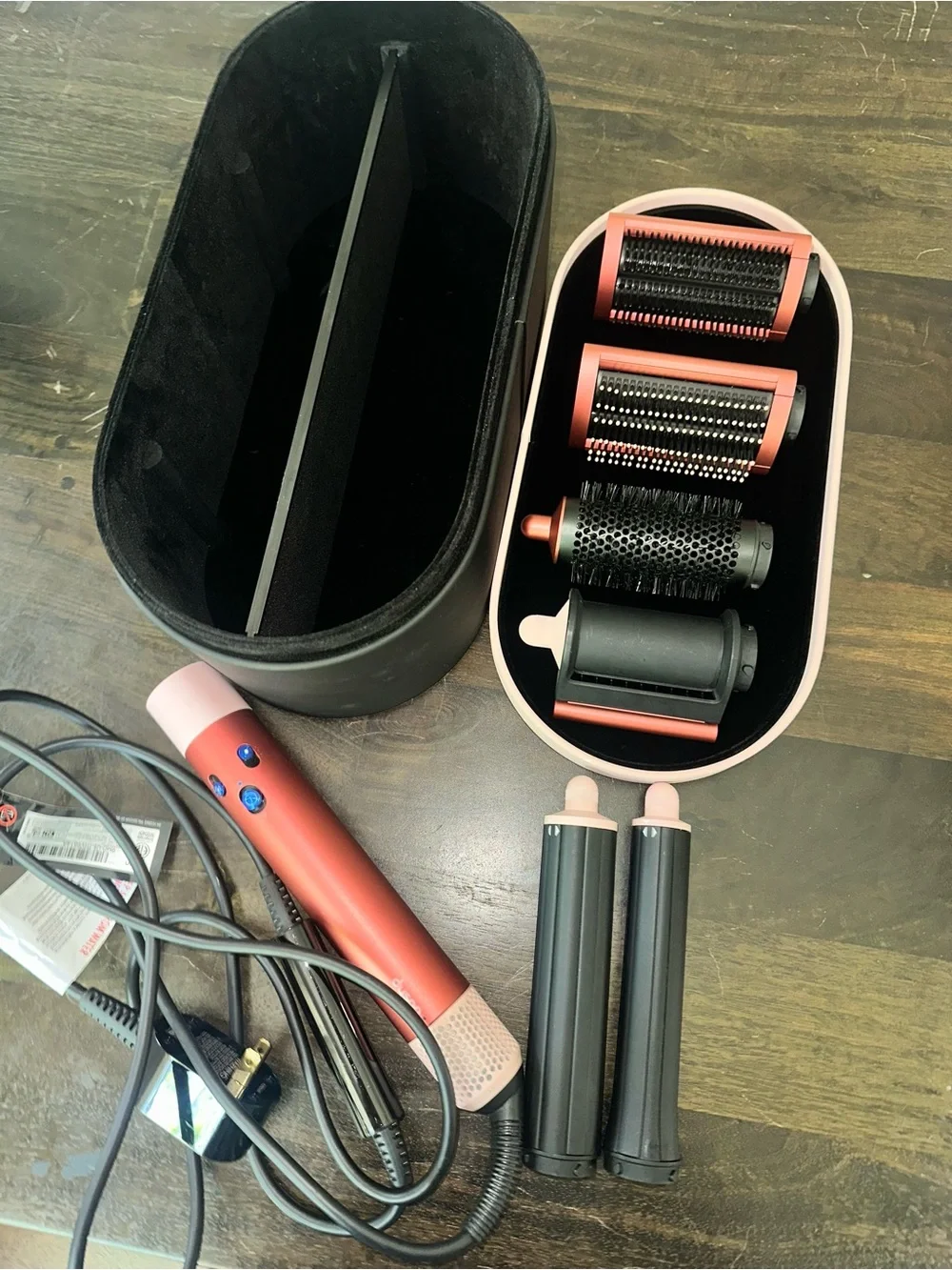 Dyson Multi-Attachment Air Wrap in Rose Gold and Black